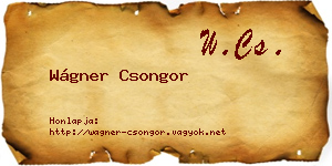 Wágner Csongor névjegykártya