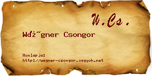 Wágner Csongor névjegykártya